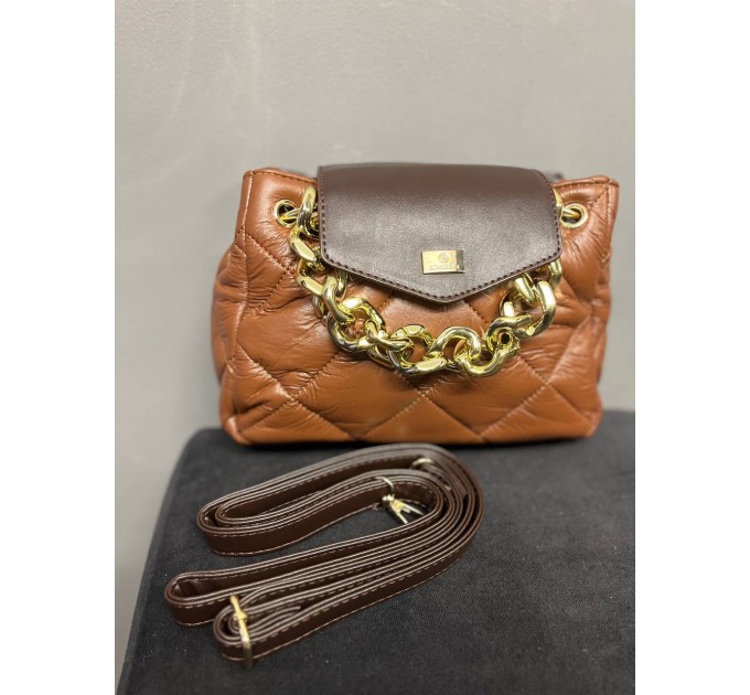 Стильна стьобана сумка