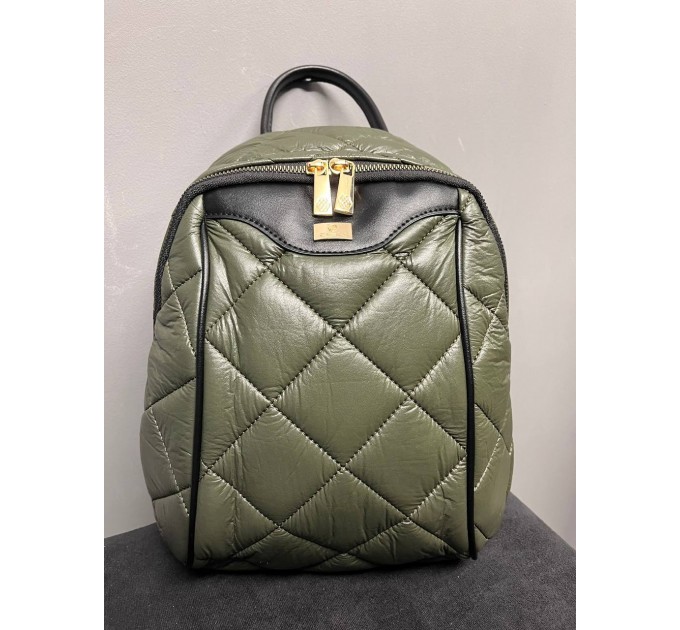 Стильный женский дутый рюкзак.