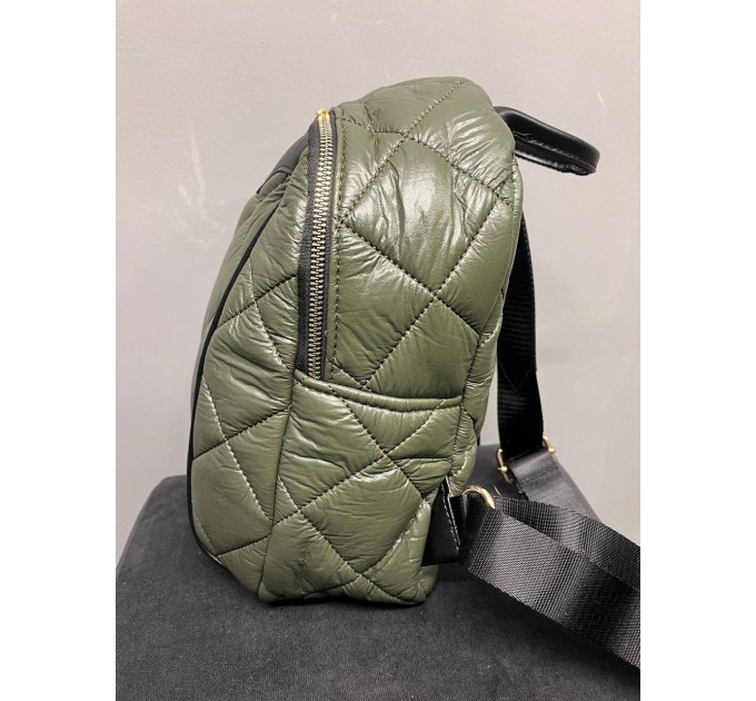 Стильный женский дутый рюкзак.